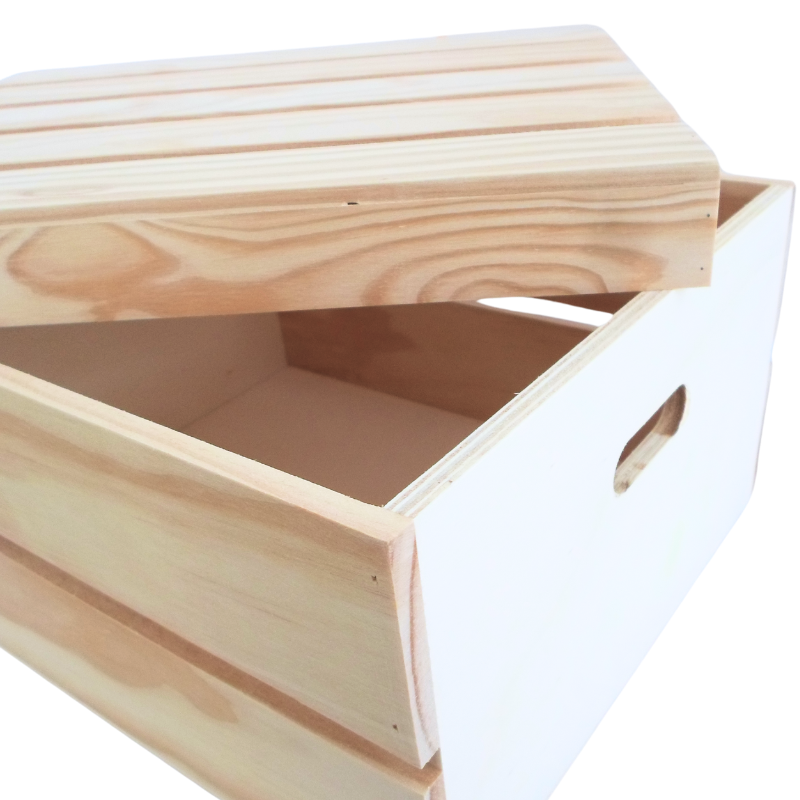 Atiladecor, Artesanato Lda - Wholesale Storage Bin - Pine Storage Box With Lid 30X25X151