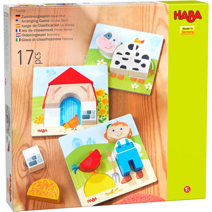 HABA Arranging Game On the Farm - Wooden Toy for wholesale by Amaroni