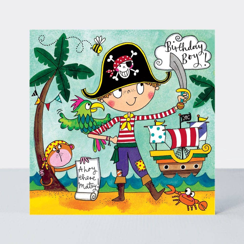 Rachel Ellen Designs - Wholesale Birthday Card - Jigsaw Card - Birthday Pirate0