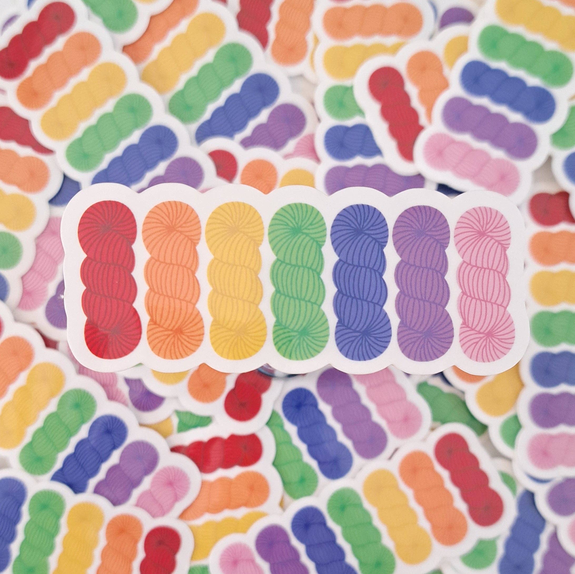 The Pigeon's Nest – wholesale Klistermärke – Regnbågsgarn Klistermärke | HBTQ Virkning Stickning Garn1