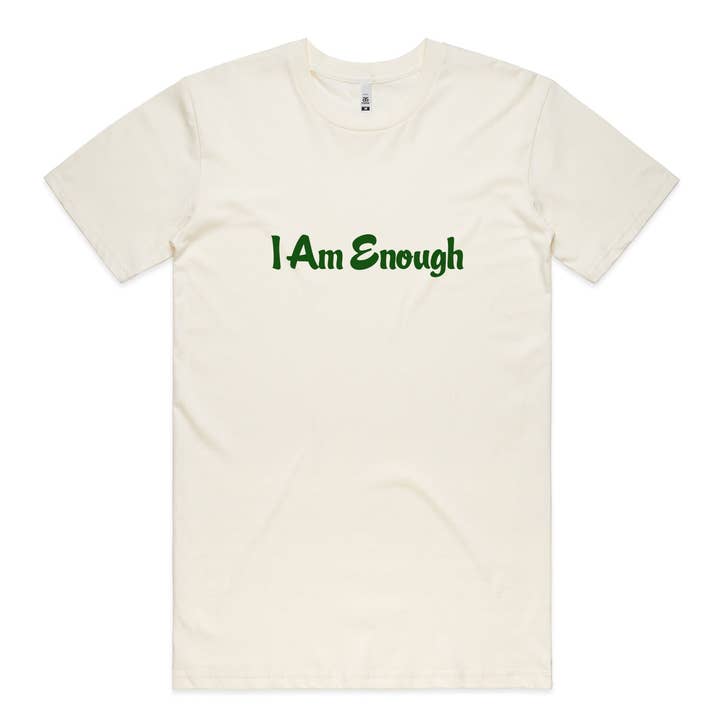 I Am Enough Crew Neck T-Shirt for wholesale by Affirmation Effect