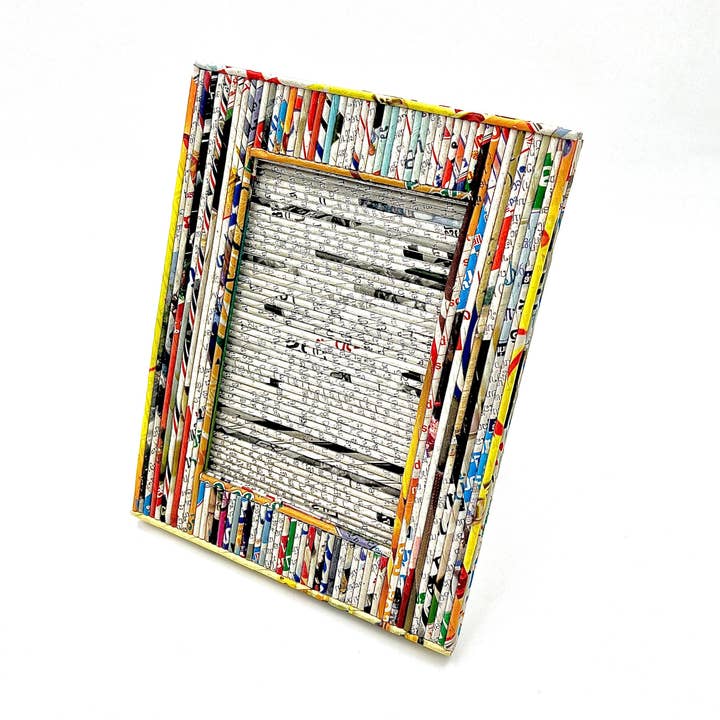 Recycled Paper Picture Frame from the Lao Disabled Women's Center for wholesale by Wooven
