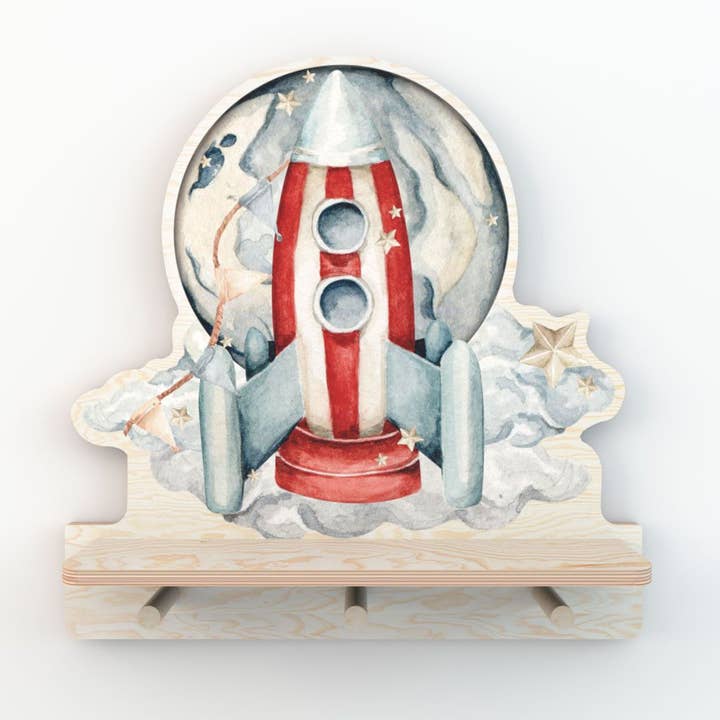DEKORNIK - Wholesale Wall Mounted Shelf - Mini Shelf Rocketship