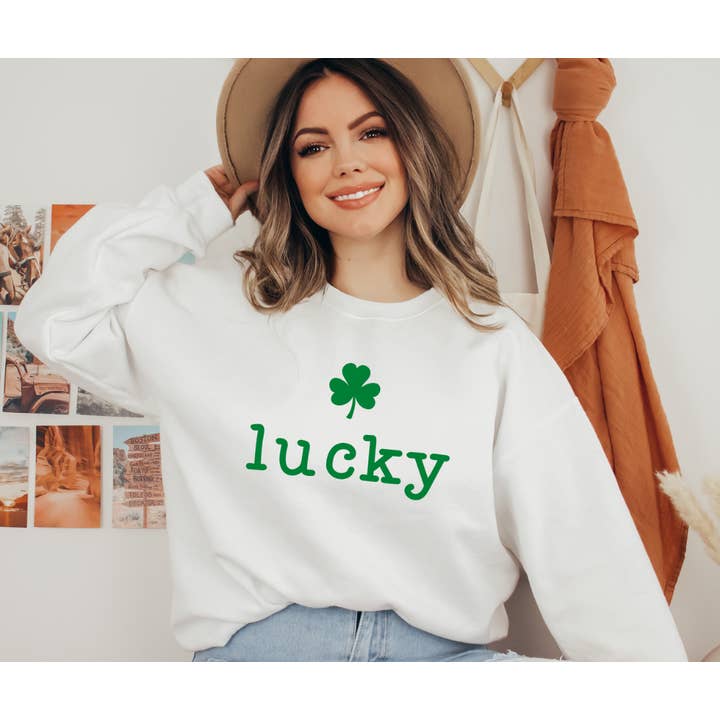 Lucky Mama St. Patrick's Day Sweatshirt for wholesale by Benny & Ray Apparel