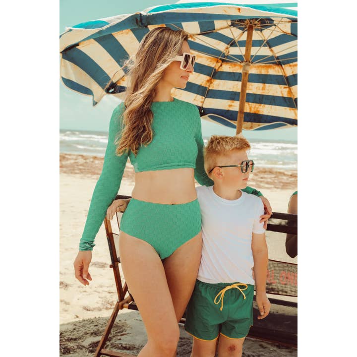 Damers grön frotté tvådelade baddräktunderdel för wholesale av Saint Ida