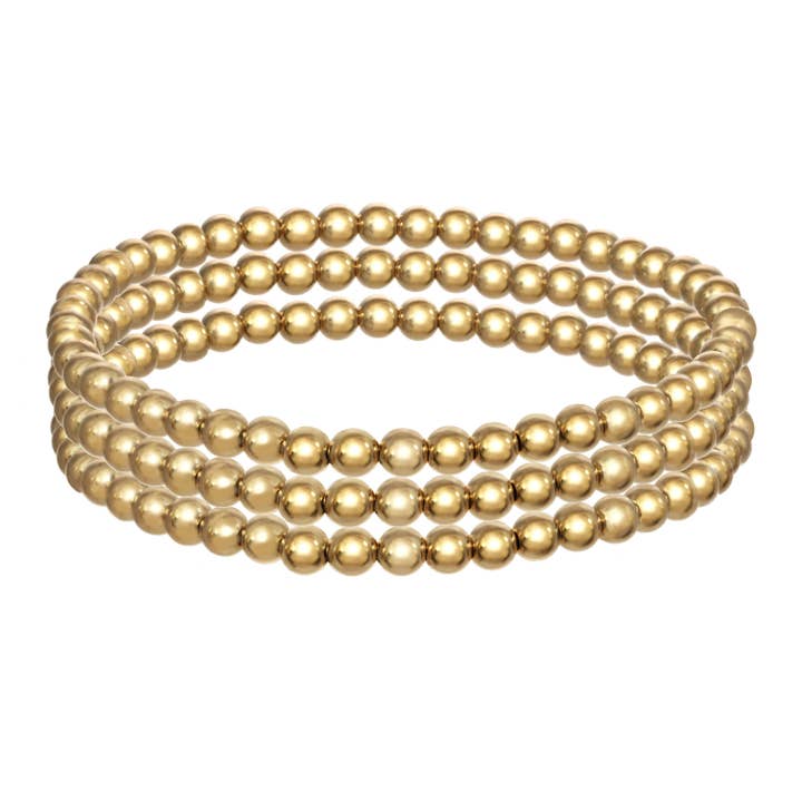 14k Gold Filled set of 3 bracelets for wholesale by Rachel Reinhardt
