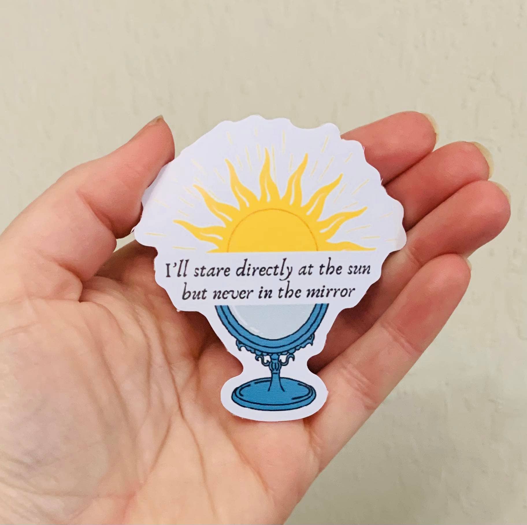 Oily Graphic Creations - Wholesale Sticker - Never in the Mirror- Taylor Swift Lyrics Stickers/Magnet0