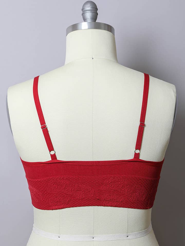 Leto Accessories - Wholesale Bralette – Women's - Chic Plus Size Textured Seamless Padded Brami10