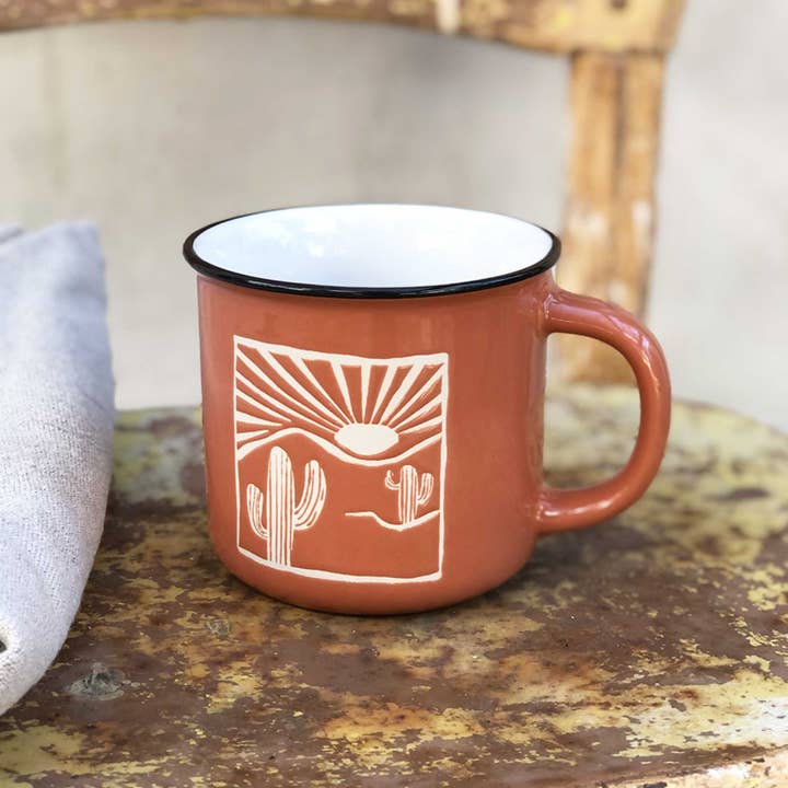 Living Goods by Ore’ Originals - Wholesale Coffee Mug - Camp Mug | Desert Red