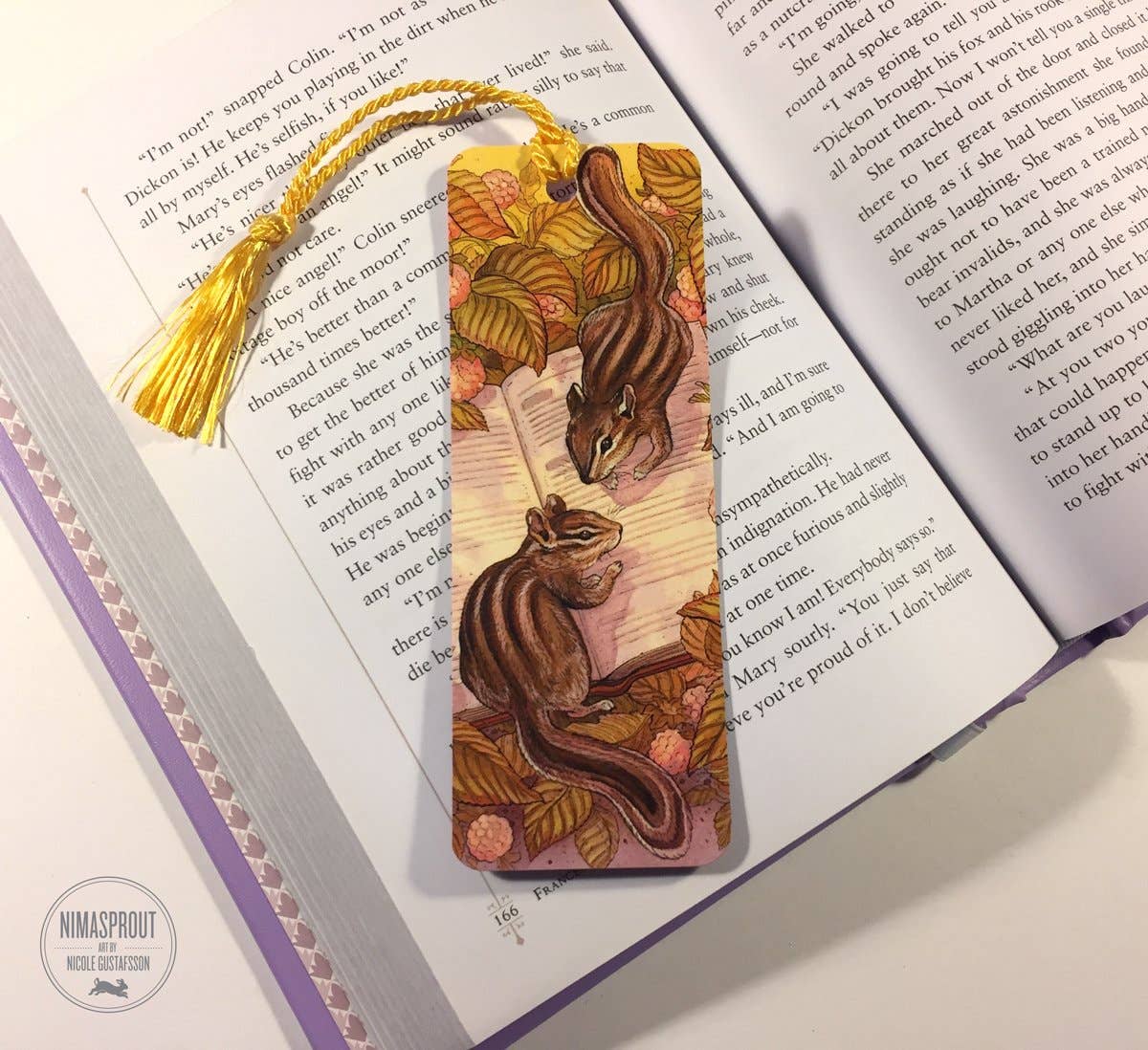 Nimasprout - Vente Marque-page - Tamia - Marque-page avec Gland1