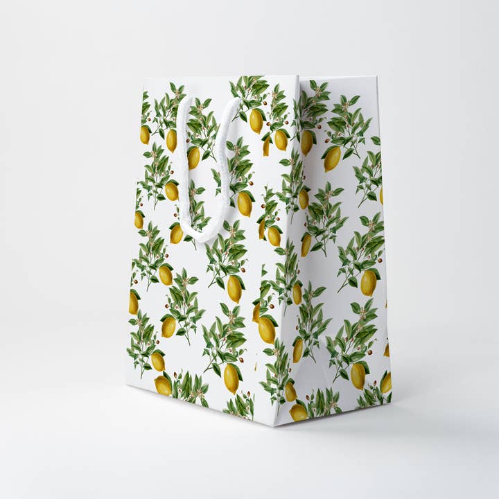 JOSIL Paperie & Gift - Wholesale Gift Bag - Vintage Lemon Gift Bag1