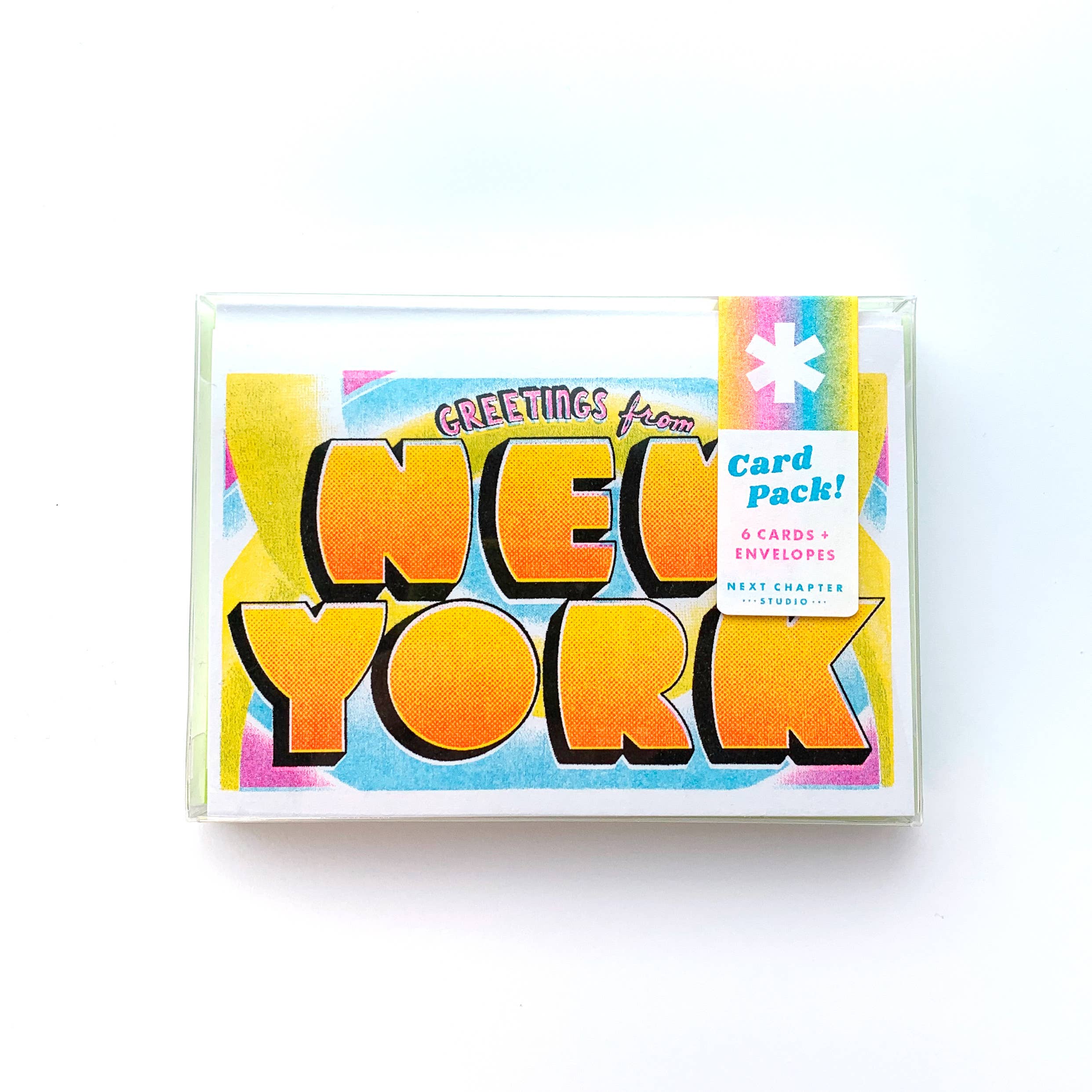Next Chapter Studio - Venta al por mayor Tarjetas de felicitación - Saludos desde: Nueva York - Tarjeta y Grabado Risograph2