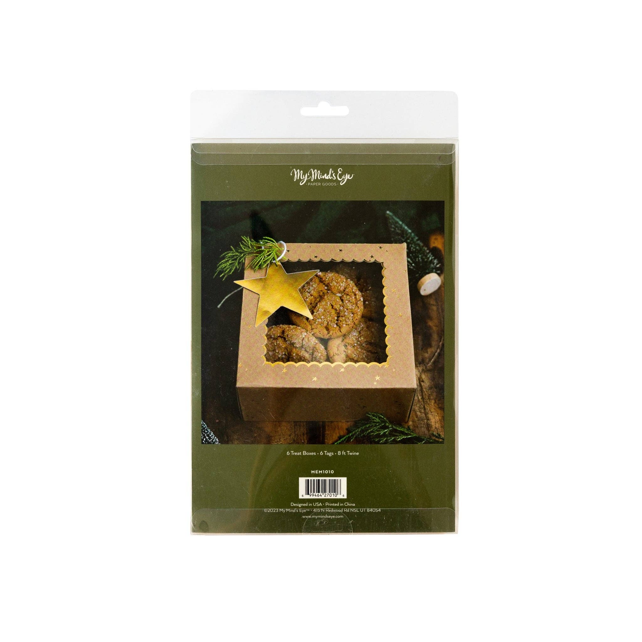 My Mind’s Eye - Vendita all'ingrosso Confezioni regalo - MEM1010 - Scatole per biscotti in carta kraft con ricordi natalizi6