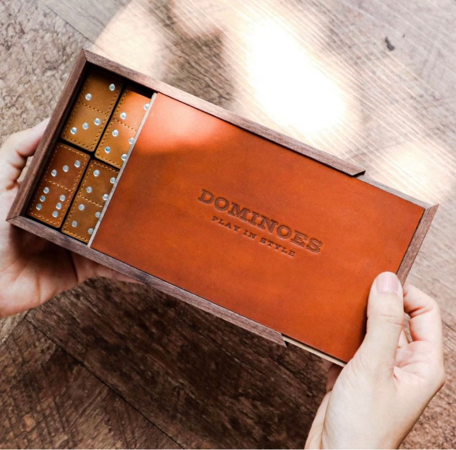 Blooh - Wholesale Dominoes - Handcrafted Leather Domino Set5