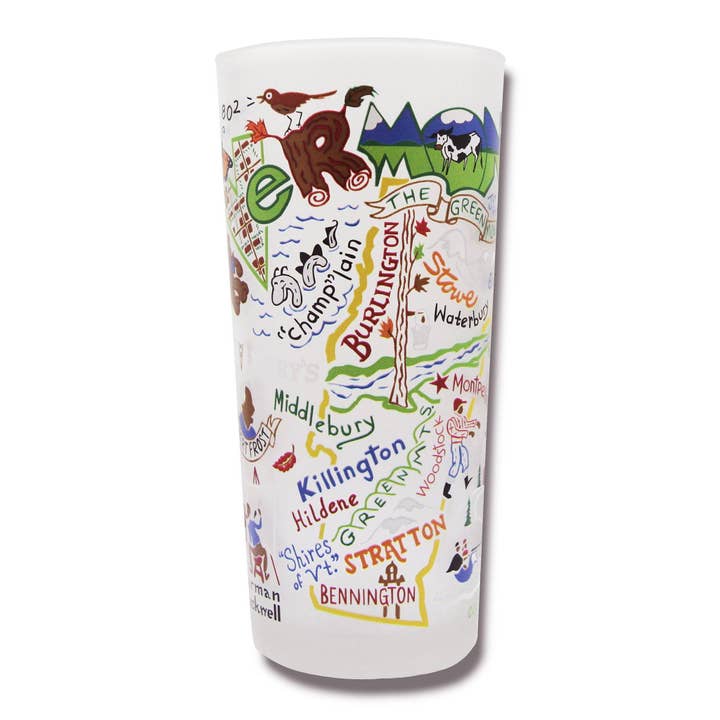 Vermont Drinking Glass for wholesale by catstudio