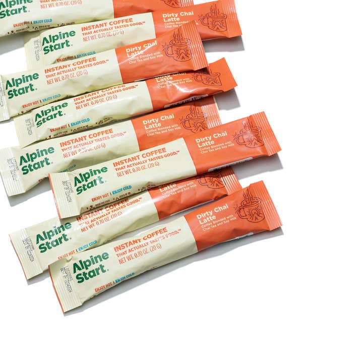 Alpine Start - Vente Cafés/expressos instantanés - Sachet Dirty Chai Latte (étui en vrac de 300 carats)1