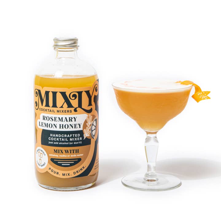Mixly - Wholesale Cocktail Mix/Syrup - Rosemary Lemon Honey Mixer