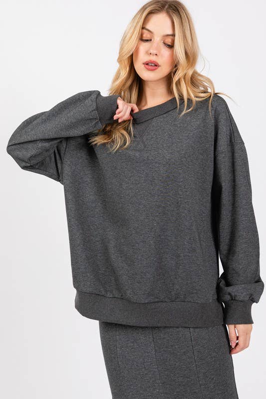 Calista - Wholesale Sweatshirt - Women's - PULLOVER OVERSIZED SWEATSHIRTS- FT314881