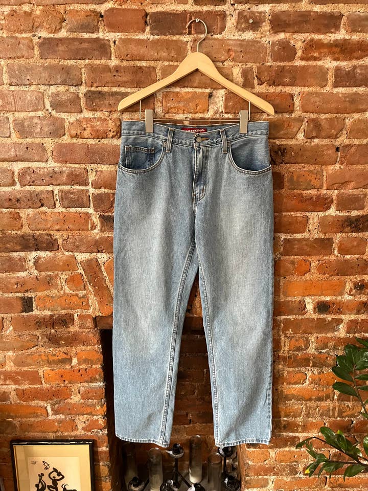 Arizona Jeans Relaxed Fit Light Wash Denim for wholesale by Abalone Jewelry Co.
