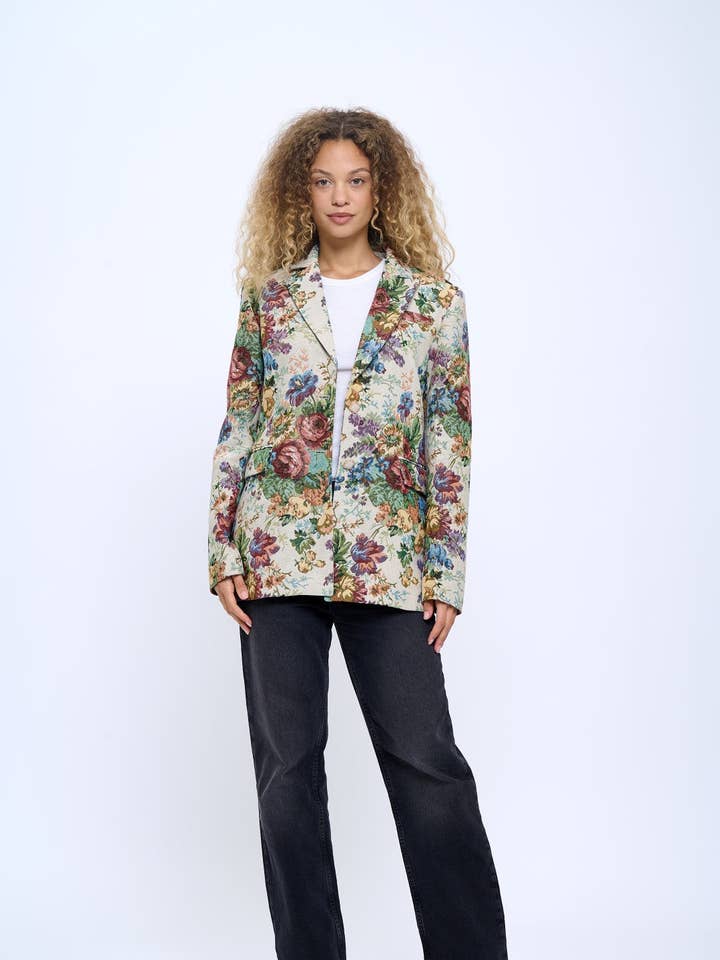 JC1003: Blazer de Património Botânico por atacado de Coalition Apparel Inc