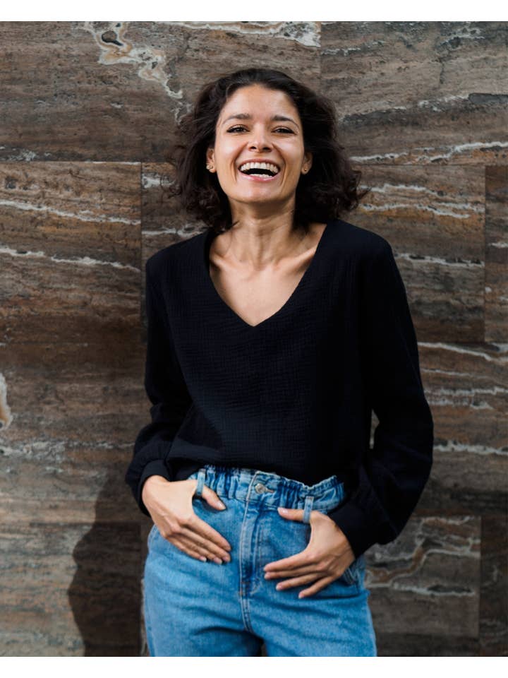 hutch&putch - Wholesale Blouse - Women's - Musselin blouse "Jule" • with balloon sleeves9