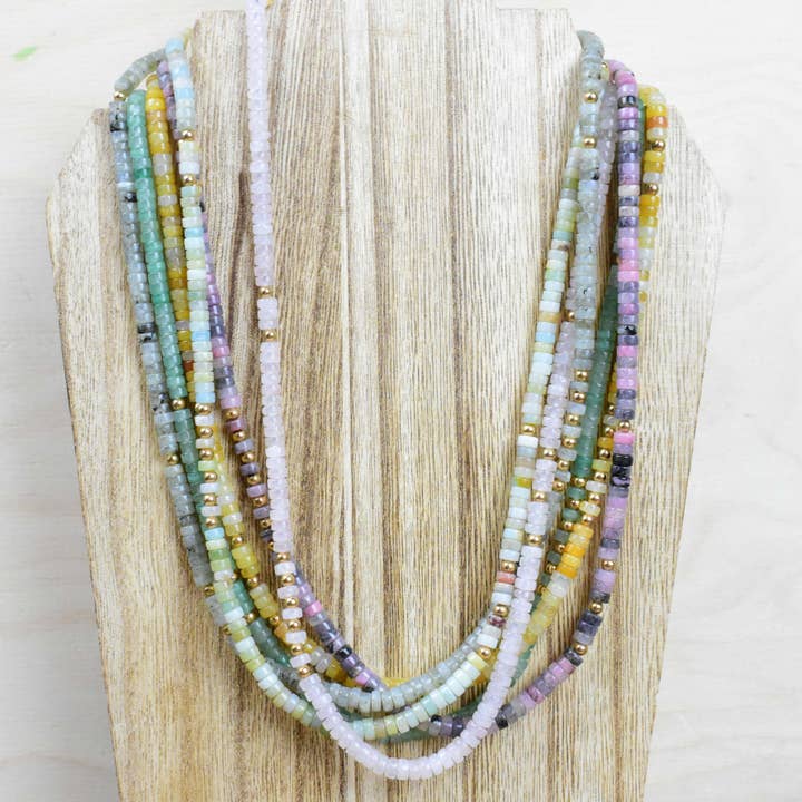 Ewelina Pas Jewelry - Wholesale Kralen/parelketting - Litae/// Delicate edelsteen kralen ketting16