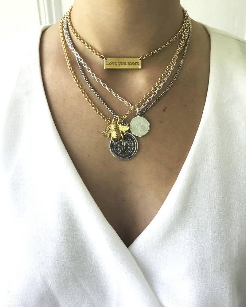 Colby Davis of Boston - Wholesale Individual Charm/Pendant - Colby Davis Pendant: Medium Mother-Daughter Knot - Sterling2