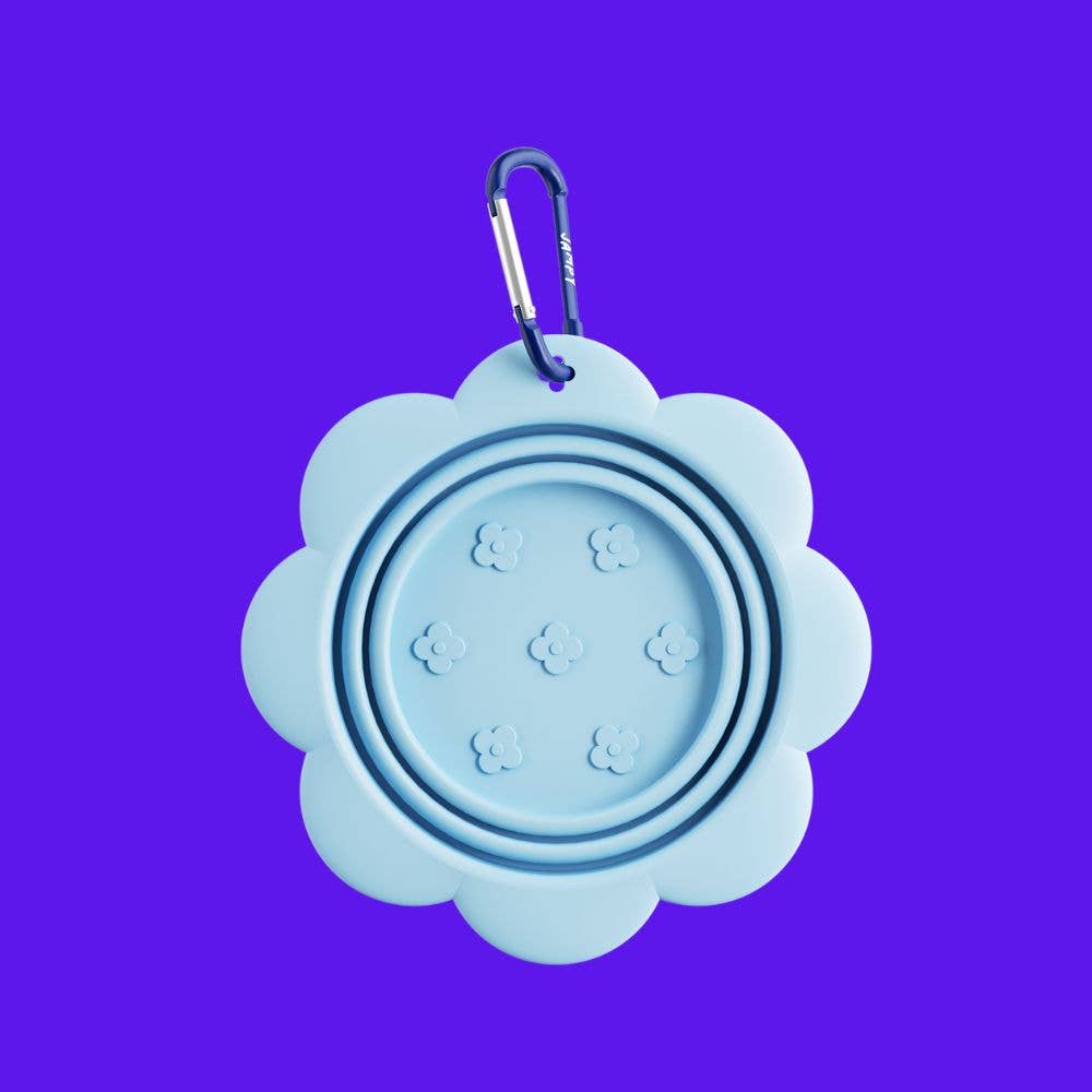 JAMPY - Wholesale Pet Travel Bowl - Cat/Dog - Flower Bowl - Silicone Collapsible Travel Bowl for Dogs0