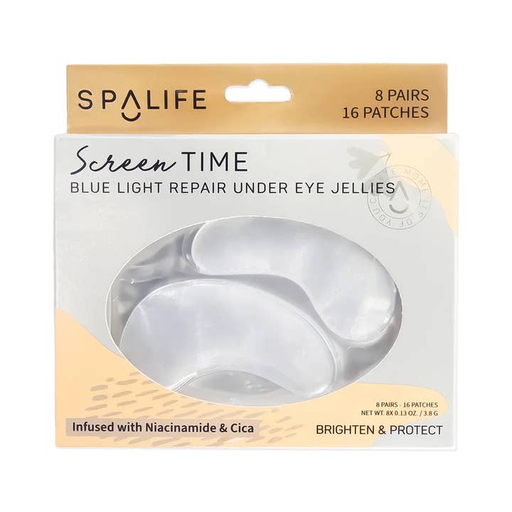 My Spa Life - Wholesale Eye Treatment Mask - Screen Time Blue Light Repair Under Eye Masks - 8 Pairs