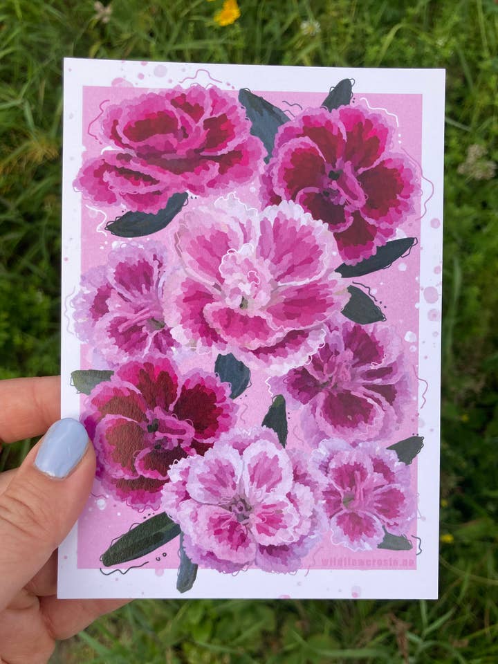 Postcard A6 # 0040 for wholesale by Wildflower Oslo