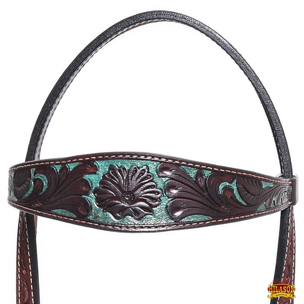 HILASON - Wholesale Horseback Riding Gear - HILASON Western Horse Headstall Breast Collar Set Tack Genuine American Leather | For Horses Headstalls130