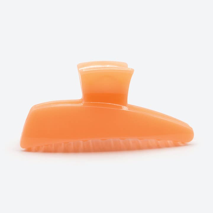 Perzik glanzende geometrische klauw - HA253W020OR voor wholesale door Bizou