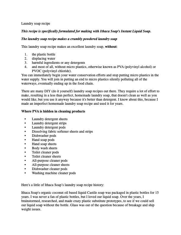 Ithaca Soap and Beeswax Lip Balm - Vendita all'ingrosso Detergenti per pavimenti - Ricarica di Sapone Liquido Istantaneo al Lemongrass - Produce fino a 2 Galloni8