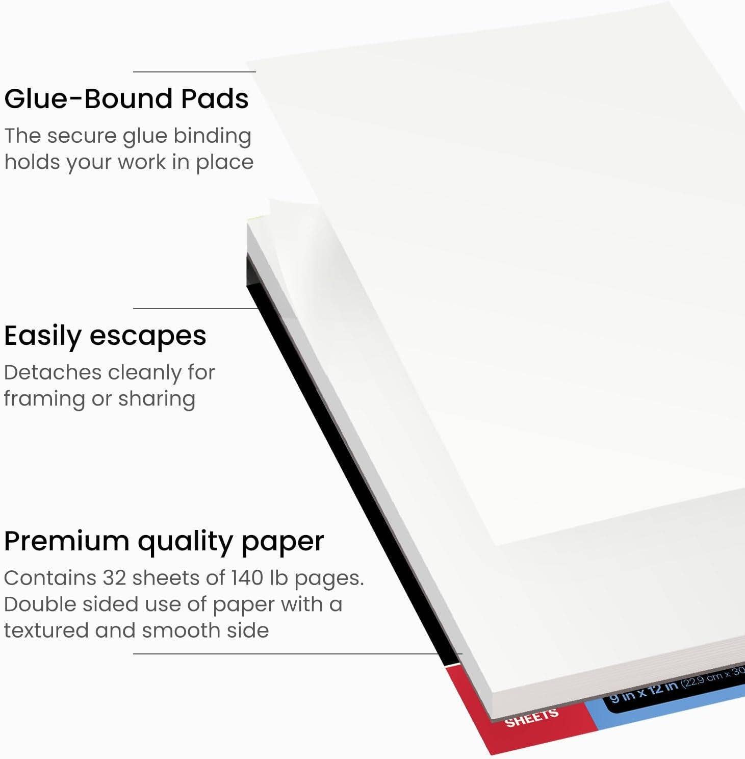 Plaid Crafts - Wholesale Painting Paper - Arteza® Expert Watercolor Pad, 9" x 12", 32 Sheets2