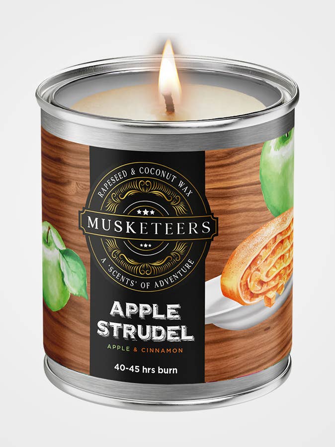 Apple Scented Candle UK – Apple Strudel Luxury Bakery Candle for wholesale by Musketeers