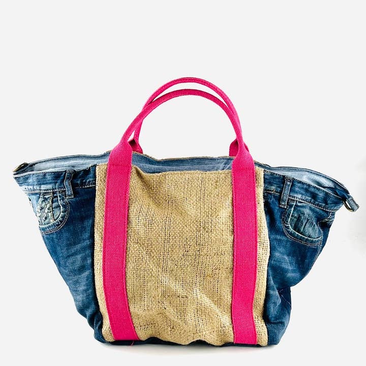 MILANO AMOUR - Wholesale Weekender Bag - Women's - NEW JERSEY DENIM MATCH JUTA POP COLOR TRAVEL CROSSBODY BAG1