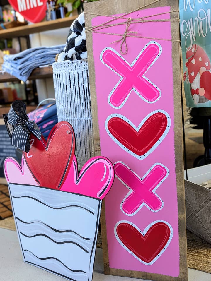 Bucket of Hearts Door Hanger for wholesale by Pocketful of Posies