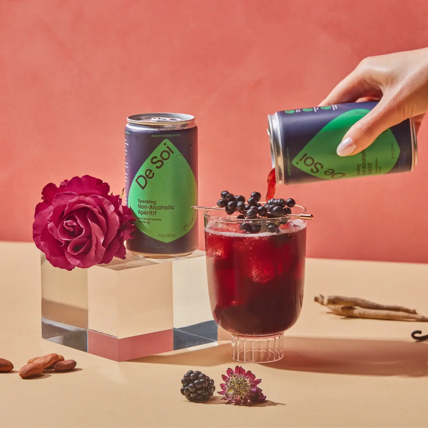 De Soi - Vente Apéritifs sans alcool/mocktails - Lune Pourpre - 12 canettes en vrac3