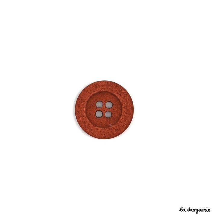 LA DROGUERIE - Wholesale Sewing button/snap - "4-hole cotton field button" 20mm4