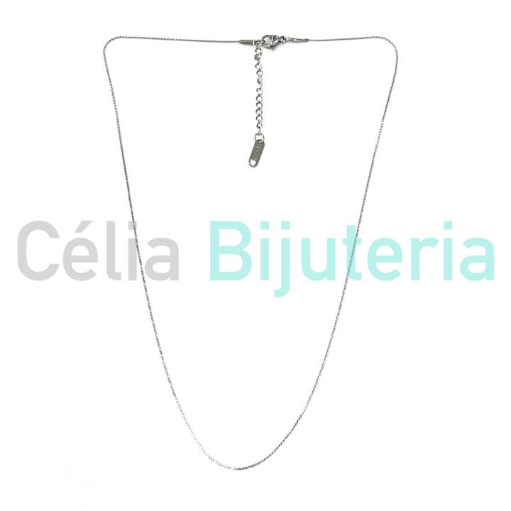 Celli Biju - Wholesale Link & Chain Necklace - Simple Steel Necklace3