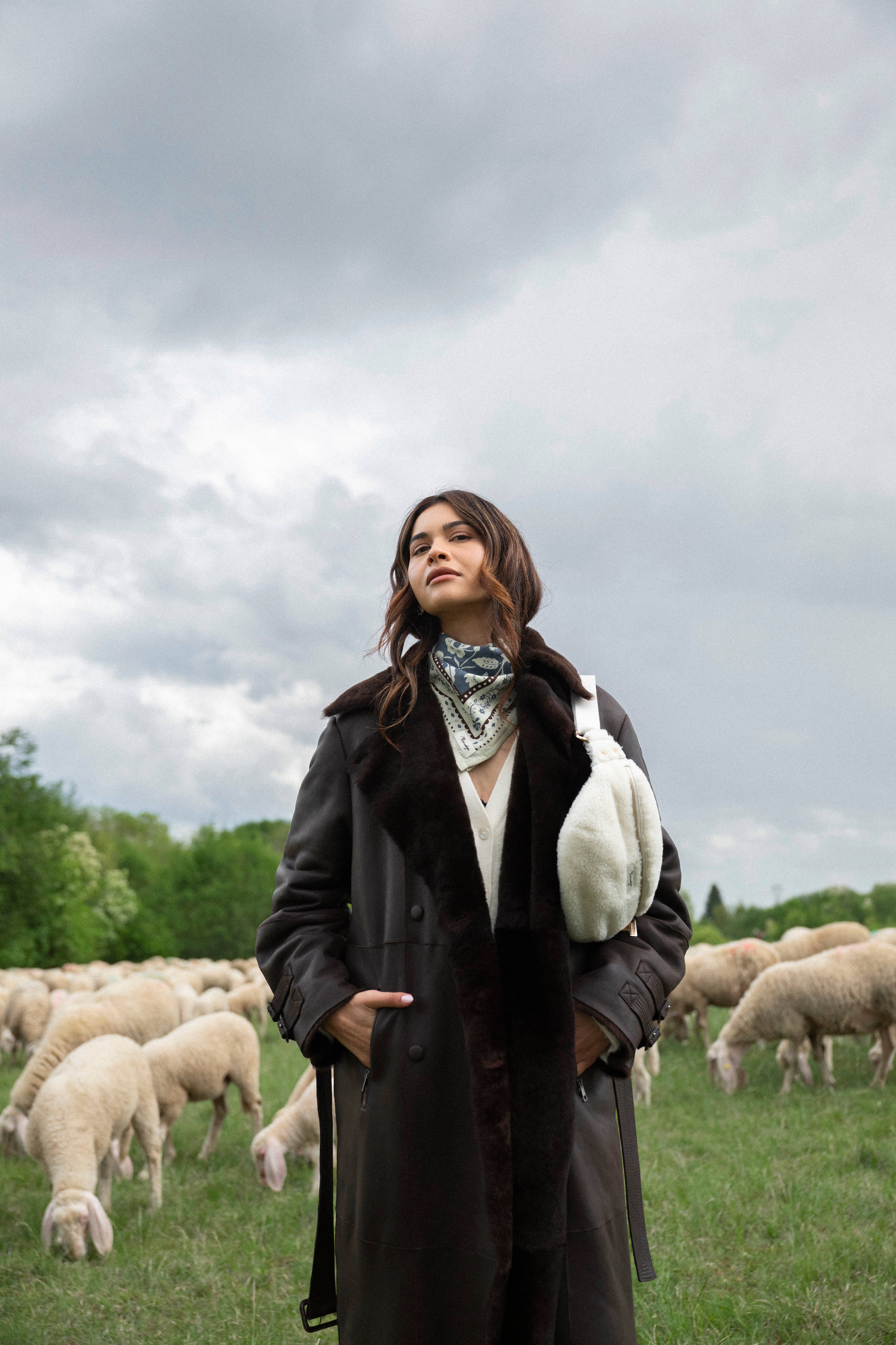 Maradji - Wholesale Scarf - Women's - STORM BLUE COTTON TWILL SCARF INDIENNES0