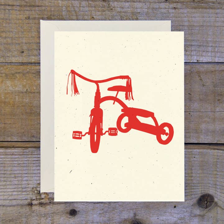 Carte Tricycle pour la vente par Troy Cloth & Paper