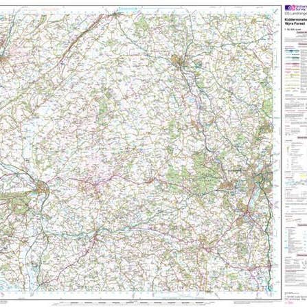 Mappa di Kidderminster Wyre Forest Landranger - Ordnance Survey per la vendita all'ingrosso da parte di Map Marketing Limited