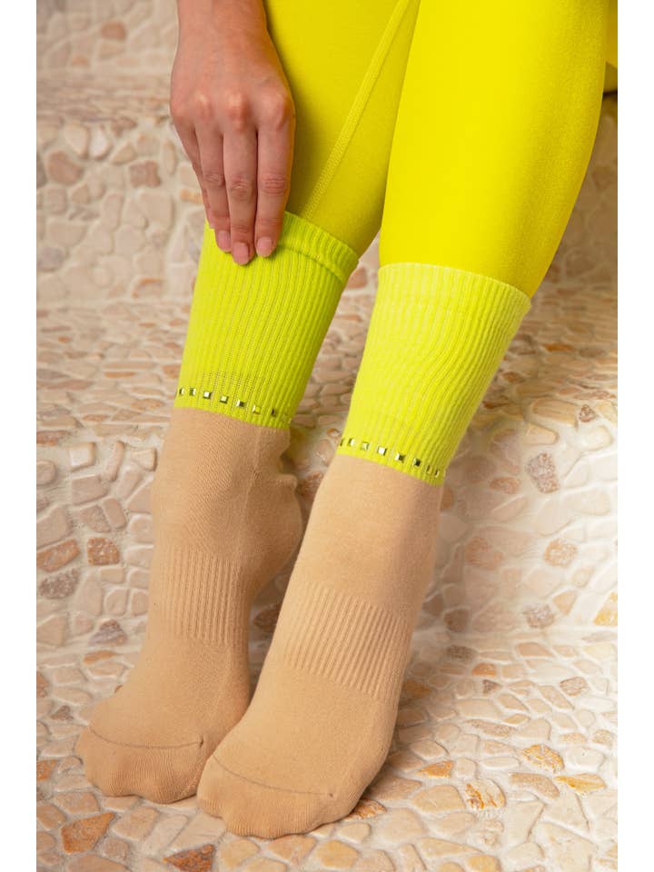 Arebesk - Wholesale Sokken - Dames - Disco Crew Grip Sok5