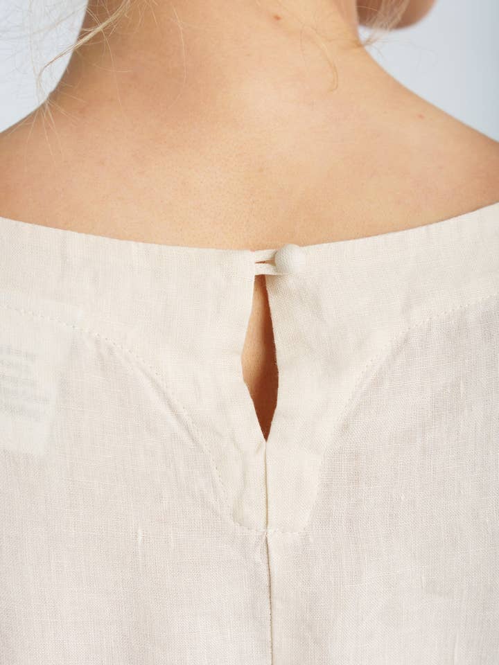 Milky White Hawthorn Dress, Long Sleeve for wholesale on Faire5