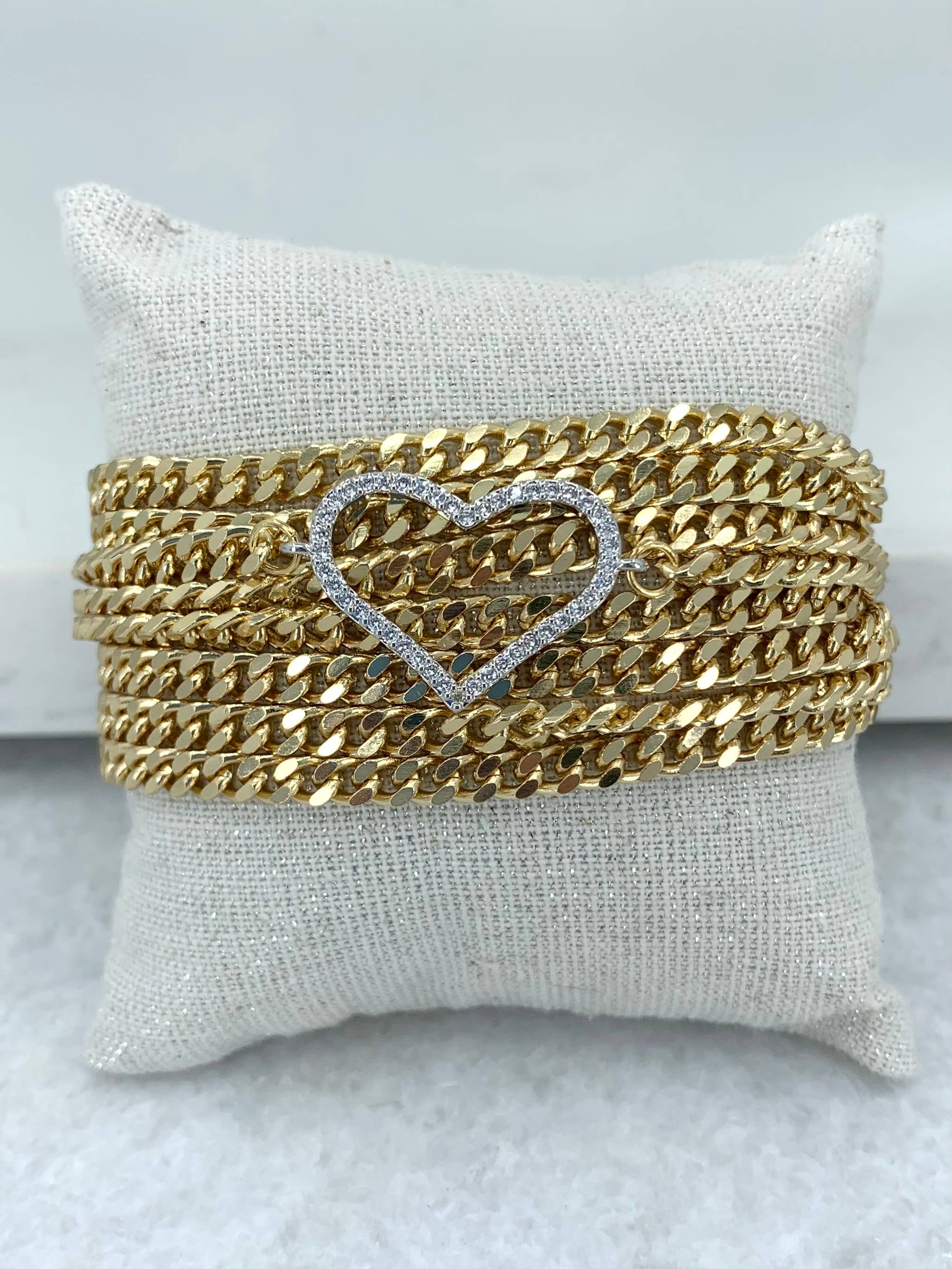 BMR - Wholesale Link & Chain Bracelet - Marlo Multi Chain Link & Chain Bracelet4