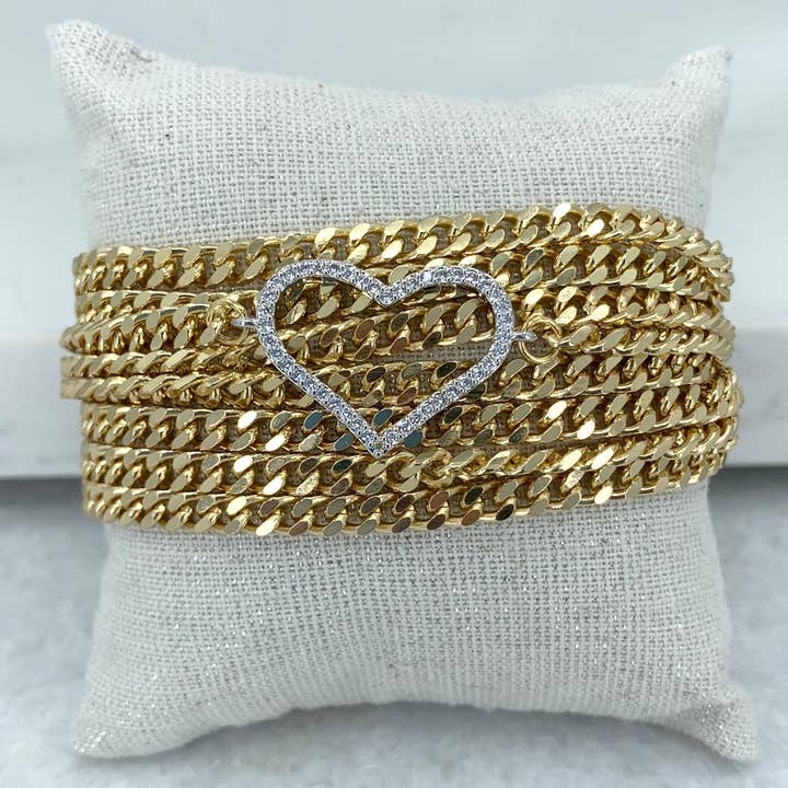 BMR - Wholesale Link & Chain Bracelet - Marlo Multi Chain Link & Chain Bracelet4