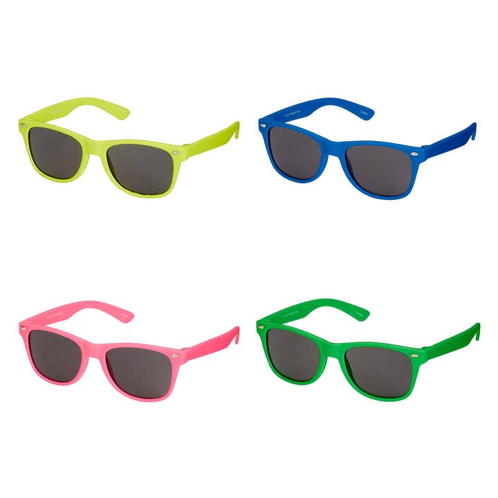 Blue Gem Sunglasses Inc - Vente Lunettes de soleil – enfant - K6916 Enfants - Lunettes de soleil néon douces