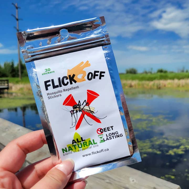 Mosquito Repellent Stickers - Single Sheets (6 Stickers) for wholesale by Flick Off