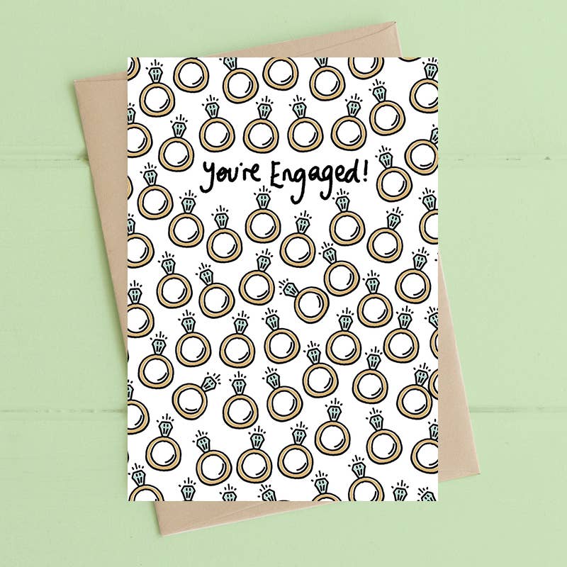 Dandelion Stationery – wholesale Engagement card – You're Engaged - Greetings Card0
